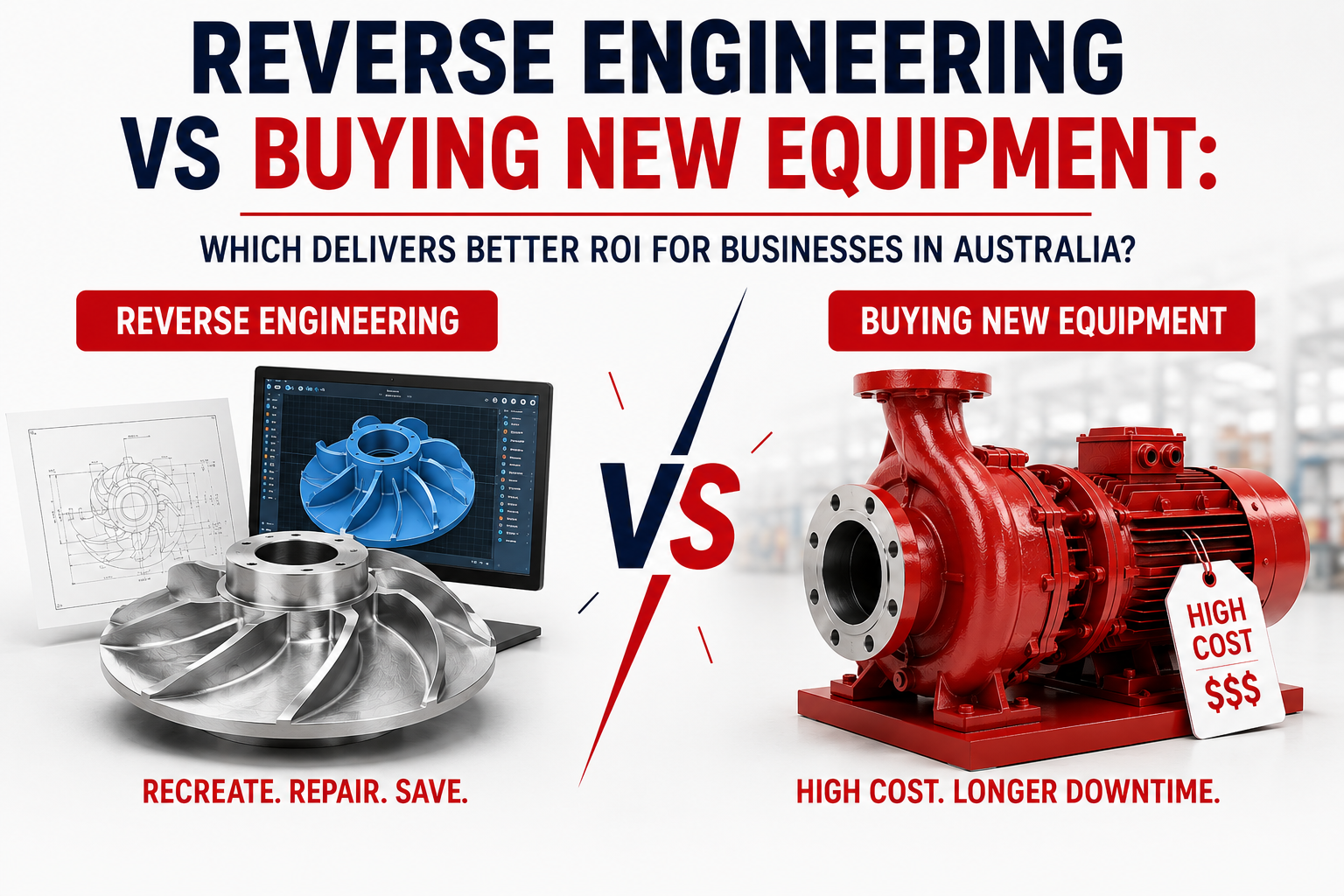 Reverse Engineering vs Buying New Equipment: Which Delivers Better ROI for Businesses in Australia?