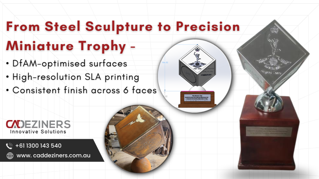 Miniature Cube Sculpture Trophy