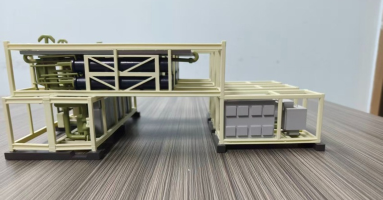 High-Precision SLA 3D Printed Industrial Plant Model