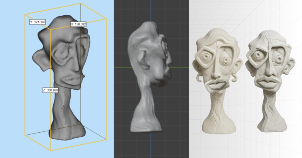 3D-Printed Sculptures for Art Exhibition