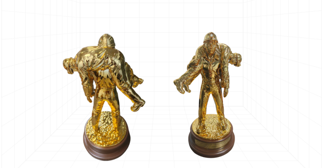 Custom Miner Emergency Response Trophy