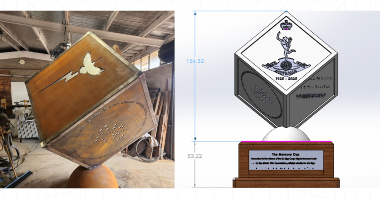 Miniature Cube Sculpture Trophy